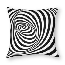 Mondxflaur Black Striped Pillow Case Covers for Sofas Polyester Decorative Home - £8.78 GBP+