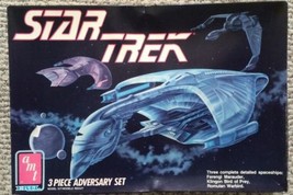 1989 AMT ERTL Star Trek 3 Piece Adversary Set Bird of Prey Plastic Model... - £74.20 GBP