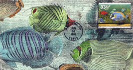 US 3319 FDC Aquarium Fish, marine life hand-painted SMB Cachets ZAYIX 01... - $12.00