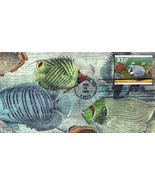 US 3319 FDC Aquarium Fish, marine life hand-painted SMB Cachets ZAYIX 01... - £9.43 GBP