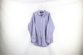 Vintage 90s Ralph Lauren Mens 16 34 Yarmouth Collared Button Shirt Plaid Cotton - £27.22 GBP