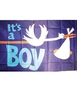 ITS A BOY FLAG FL322 flags banners banner stork signs baby party supplie... - $88.44 MXN