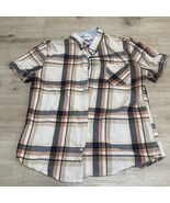 Ben Sherman Men’s Sz XL Button Up Shirt White Blue Orange Beige Rancid G... - $24.76