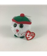 Ty Baby Beanies Snowdrift Polar Bear Mini Ornament Plush Stuffed Toy NWT... - £10.12 GBP