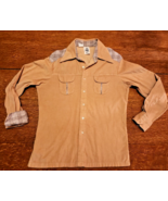 Vtg 1960 70&#39;s Kennington LTD California Mens Shirt L Cordorouy Western C... - €158,30 EUR
