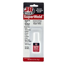 J-B Weld 33106 SuperWeld Glue - Clear Super Glue - 0.2 oz., 0.2 Ounce - $12.99