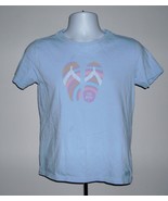 WOMENS LIFE IS GOOD FLIP FLOP T SHIRT SMALL BABY BLUE - $22.72