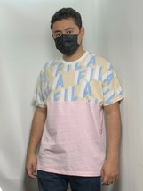 Men&#39;s Fila Pink | Cream Short Sleeve Tee Shirt - $19.99