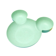 1pc Cartoon Mouse Shaped Divided Plastic Dinner Plate - New - Green - £10.16 GBP