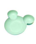 1pc Cartoon Mouse Shaped Divided Plastic Dinner Plate - New - Green - £10.21 GBP