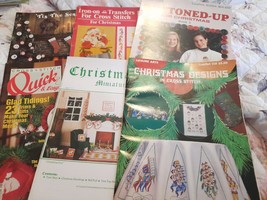 6 Christmas Cross Stitch Pattern Books - $6.00