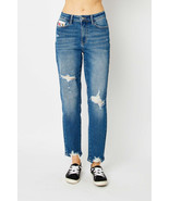 Judy Blue Full Size Distressed Slim Jeans - $87.80 CAD