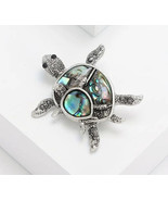 Abalone shell seaturtle and baby pin - €11,24 EUR
