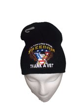 If You Love Your Freedom Thank A Vet Snow Cap Beanie Skull Cap - £6.98 GBP