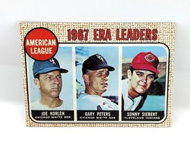 Topps #8 Horlen, Peters, Siebert AL ERA Leaders Baseball Trading Card - $2.96