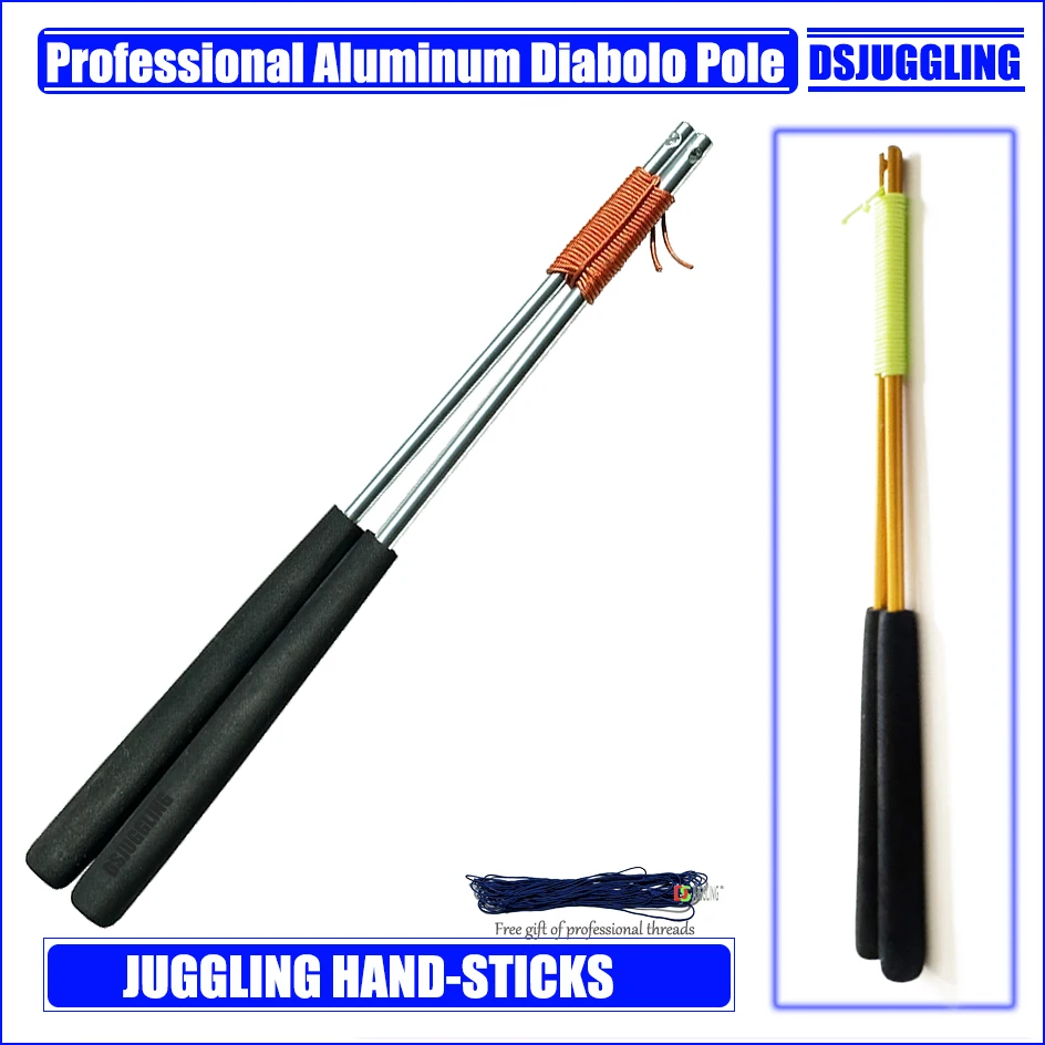 Aluminium Diabolos Handsticks Sticks with Pro Slide Strings For Chinese Yoyo - £21.56 GBP