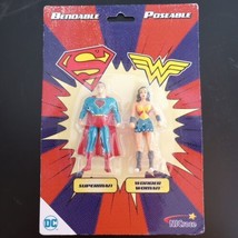 Bendable Poseable Wonder Woman Superman Figure 5.5&quot; by NJCroce DC Comics - £15.40 GBP