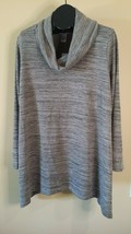 New! Women&#39;s Plus 2X WORKSHOP Republic Clothing Cowl Neck GREY Sweater - £21.43 GBP