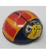 Tin Beetle Lady Bug Toy Car Imperfect Vehicle Push Japan 1960s - $12.30