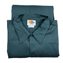 Vtg 90s NOS Dickies Mens Original Fit Long Sleeve Twill Work Shirt Made In USA - £23.35 GBP
