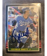 George Brett Hand Signed Baseball Card Autographed Kansas City Royals HO... - $395.29 MXN