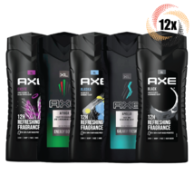 12x Bottles AXE 3in1 Variety Body Face &amp; Hair Wash | 400ml | Mix &amp; Match! - £59.07 GBP