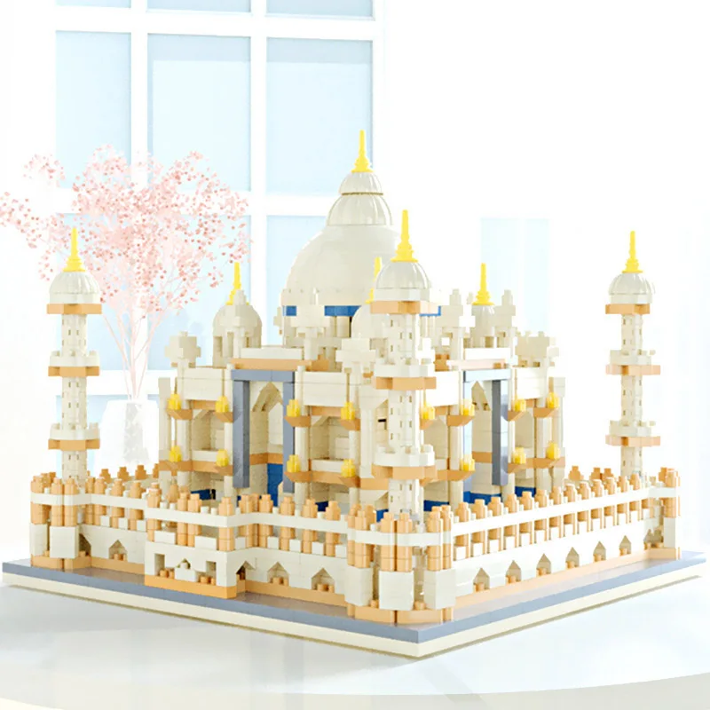 Play 2666PCS City Mini World Famous Taj Mahal Architecture Model Building Blocks - £56.09 GBP