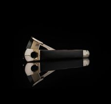 Donatus Black Smooth Leather  V-Cut cigar cutter and box opener NIB image 5