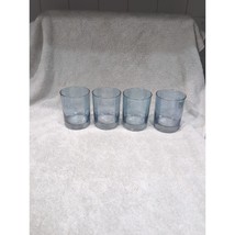 Libbey Ombre Blue Gray Glasses, Set Of 4, Vintage 12 Oz Barware, Old Fas... - $19.80