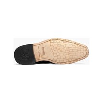 Men's Stacy Adams Shoes Crocodile Leather Print GABARDO 25681-001 Black image 4