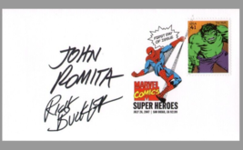 John Romita Sr &amp; Rich Buckler SIGNED Hulk 2007 Marvel Super Hero Art Stamp USPS - £76.44 GBP