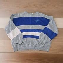 Izod Lacoste Vtg 90s Sweatshirt Mens Sz Large USA Made Striped Crewneck ... - $45.54