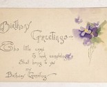 1910 Happy Birthday Postcard Antique Ohio - $4.94