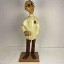 Vintage ROMER Hand Carved Wood DOCTOR Chief of Staff - Missing Stethoscope - £29.04 GBP