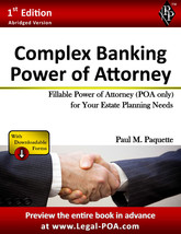 Complex Banking Power of Attorney - Abridged Version - Paperback - £15.72 GBP
