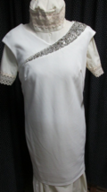 &quot;&quot;IVORY - A-LINE - COCKTAIL DRESS - WIDE RHINESTONE BAND&quot;&quot;- NWT - SIZE 6... - £7.10 GBP
