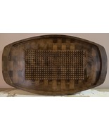 Vintage Teak Spiked Cutting &amp; Serving Tray With Grooved Handles 21”x12.25” - $44.37 CAD