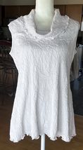 Joseph Ribkoff Women’s Shirt Top sz 14 Sleeveless White Cowl Neck Collar - €15,19 EUR