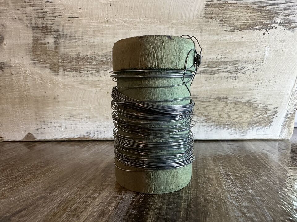 Vintage Wooden Spool Green  - $6.99