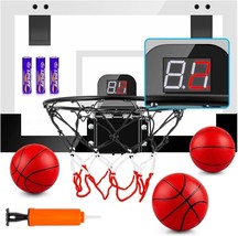 Indoor Basketball Hoop Backboards for Teens and Adults Door Room Basketball Hoop - £51.85 GBP