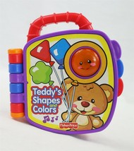 VINTAGE 2008 Fisher Price Teddy&#39;s Shapes and Colors Light and Sound Book - £9.61 GBP