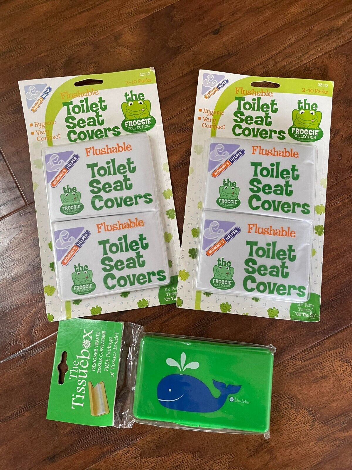 new Set of 40 Mommy's Helper Flushable Potty TOILET SEAT COVERS + Tissuebox - $14.75