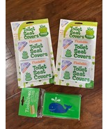 new Set of 40 Mommy&#39;s Helper Flushable Potty TOILET SEAT COVERS + Tissuebox - $278.71 MXN