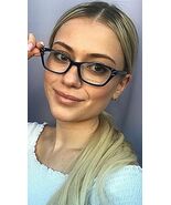 New TORY BURCH TY 0240 7713 Black 52mm Cats Eye Rx Women&#39;s Eyeglasses Fr... - $211.26 CAD