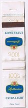 Advertising Matchbook Cover Rothmans 100s Extra Light Cigarettes Half Size - $27.43 MXN