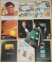 Johnnie Walker 9x Worldwide 1970s/80s Ads Adverts Lot Whisky Advertising Notice - £6.58 GBP