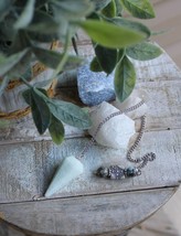 Amazonite &amp; Larimar Pendulum from Imogen Designs ~ Hope Stone ~ - $550.03 MXN