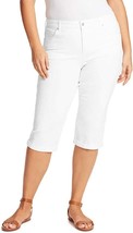 Gloria Vanderbilt womens Capri Skimmer Length Mid Rise WHITE - Size 10  - $19.99