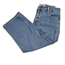 Signature by Levi Strauss Co Womens Blue Denim Crop Jeans Size 12 capri - $8.09