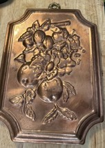 Vintage Rothchilds Copper Tin Lined Kitchen Fruit Inspired Decor Mold Sc... - $11.50